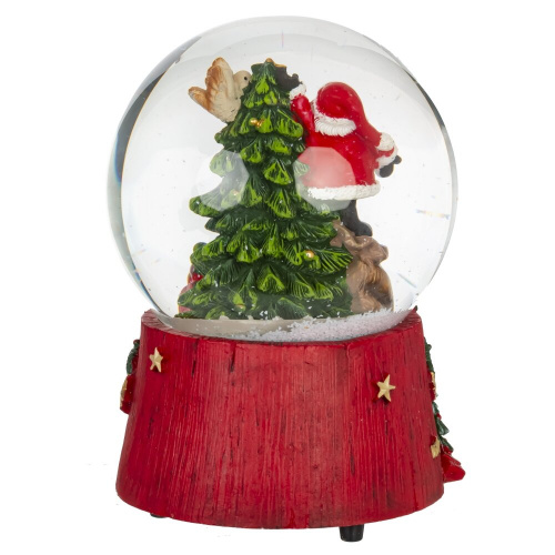 Фигурка декоративная "Дед Мороз" в стекл шаре (ключ,муз), L10 W10 H14 см фото 3 Фигурка декоративная "Дед Мороз" в стекл шаре (ключ,муз), L10 W10 H14 см фото 3