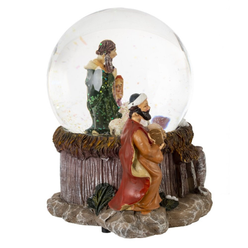 Фигурка декоративная "Рождество" в стекл шаре (ключ, музыка), D 10 см, L16 W12,5 H16,5 см фото 4 Фигурка декоративная "Рождество" в стекл шаре (ключ, музыка), D 10 см, L16 W12,5 H16,5 см фото 4