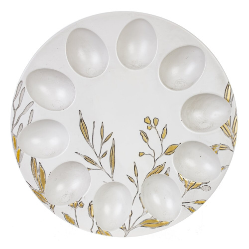 Тарелка для 10-ти яиц, L22,5 W22,5 H2,5 см