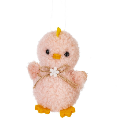 Фигурка декоративная "Цыпленок" (блок 12шт), L6 W4,5 H8 см, 2в. фото 3