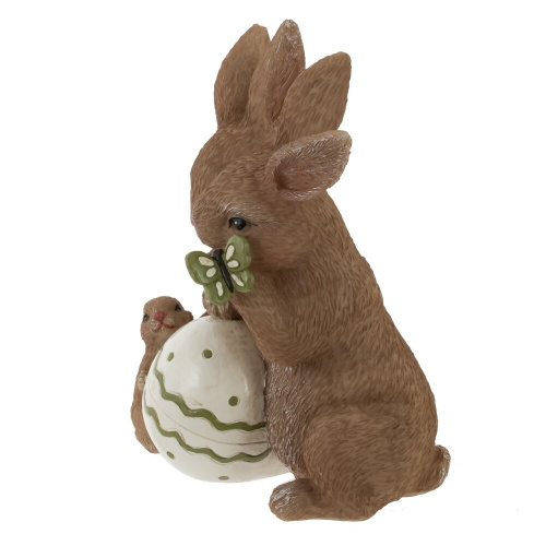 Фигурка декоративная "Зайцы", L13 W8,5 H14 см фото 2