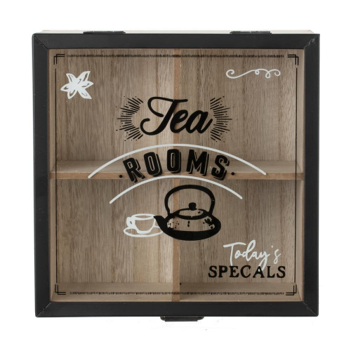 Шкатулка для чайных пакетиков, L17 W17 H7,5 см фото 4