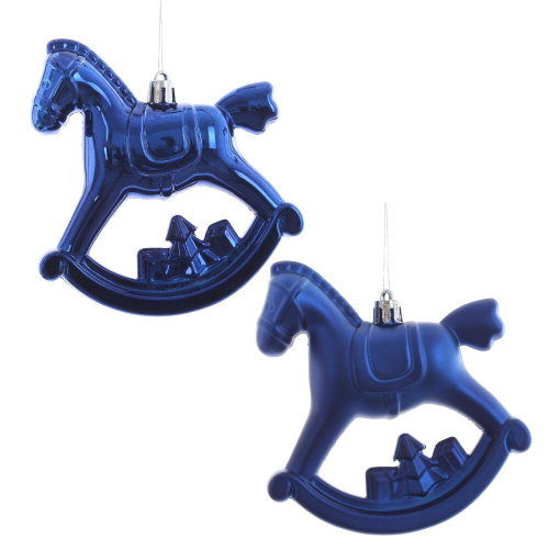 Набор из 2шт, Украшение новогоднее "Лошадка", L11 W5 H10 см Набор из 2шт, Украшение новогоднее "Лошадка", L11 W5 H10 см