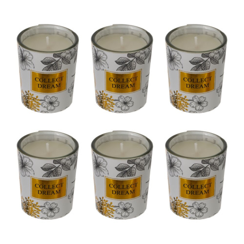 Набор из 6-ти свечей ароматических, L19 W15 H5 см