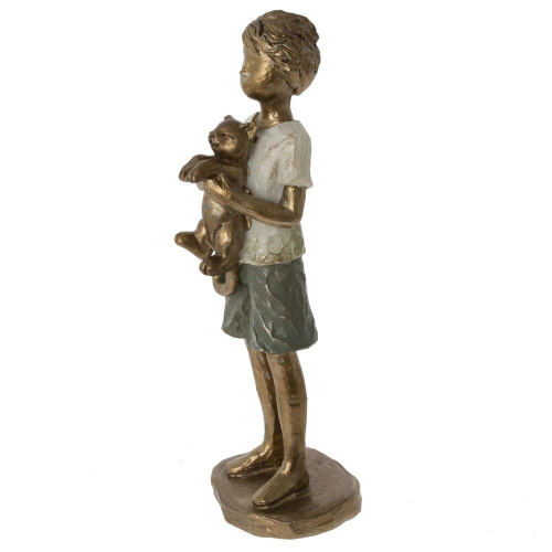 Фигурка декоративная "Мальчик с кошкой", L5,5 W4,5 H16 см фото 2