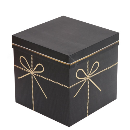 Коробка подарочная (бумага 350г/м2), L22,5 W22,5 H22 см, 4в. фото 4