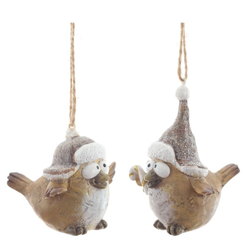 Фигурка декоративная подвесная "Птичка", L6 W7 H6 см, 2в. Фигурка декоративная подвесная "Птичка", L6 W7 H6 см, 2в.