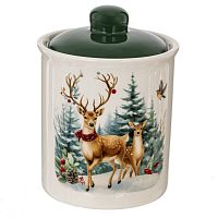 Ёмкость для сыпучих продуктов "Олени", 450 мл, L10 W10 H14 см