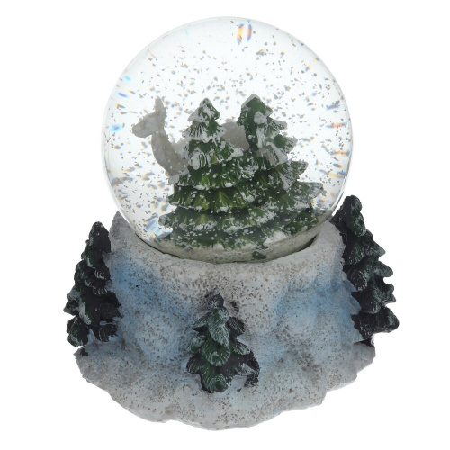 Фигурка декор в стекл шаре "Домик/Олень", D 6.5 см, L9 W8 H9 см, 3в. фото 7 Фигурка декор в стекл шаре "Домик/Олень", D 6.5 см, L9 W8 H9 см, 3в. фото 7