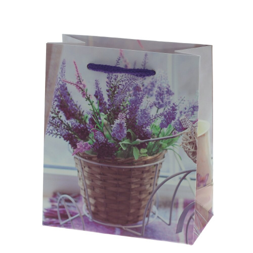 Пакет подарочный (бумага, плотность 210г/м2, блок микс 12шт), L18 W8,5 H24 см, 4в. фото 5