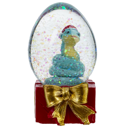 Фигурка декоративная в стекл шаре "Змея", D4.5 см, L4 W4,5 H7,5 см, 3в. фото 4