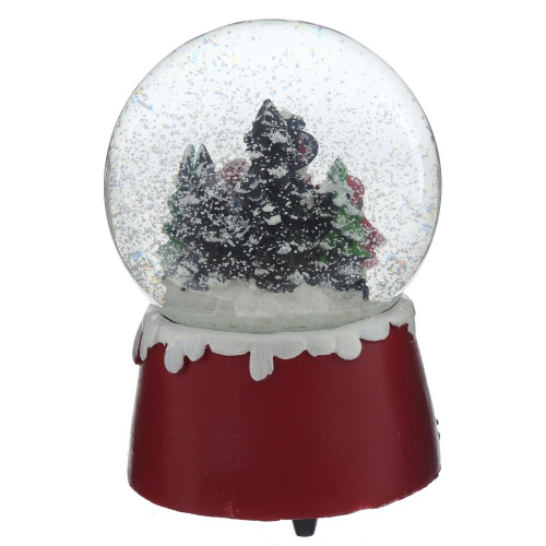 Фигурка декор в стекл шаре "Снеговик и дети" (муз ключ), D 10 см, L9,5 W10 H15 см фото 2 Фигурка декор в стекл шаре "Снеговик и дети" (муз ключ), D 10 см, L9,5 W10 H15 см фото 2