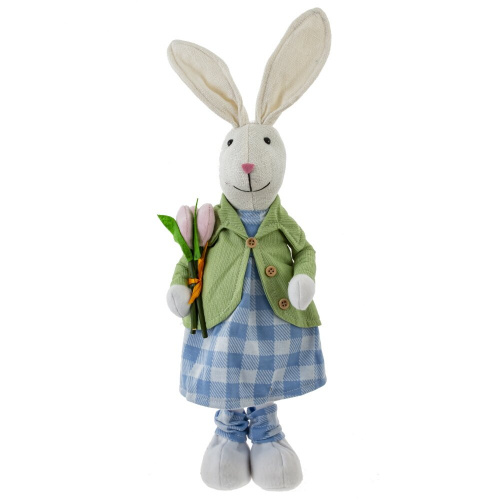 Игрушка набивная "Заяц/Зайка", L16 W9 H38 см, 2в. фото 8 Игрушка набивная "Заяц/Зайка", L16 W9 H38 см, 2в. фото 8