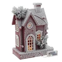 Изделие декоративное "Домик" с подсветкой (2хАА, н/п), L25 W14 H34 см,