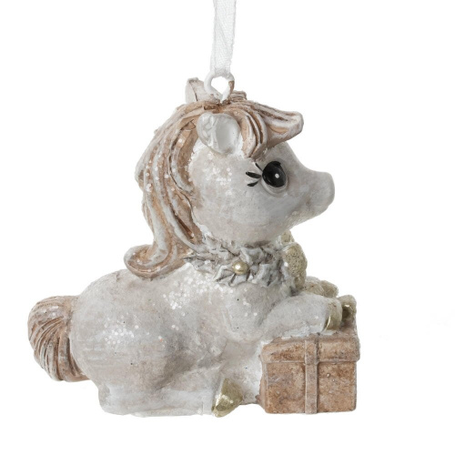 Фигурка декоративная подвесная "Лошадка", L6,5 W3 H6,5 см фото 3