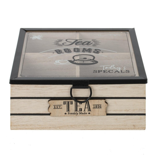 Шкатулка для чайных пакетиков, L17 W17 H7,5 см