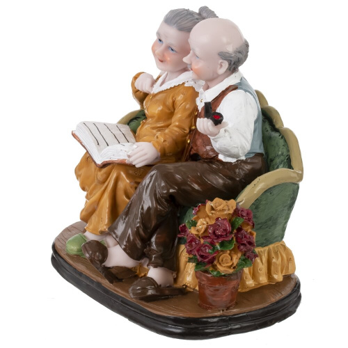 Фигурка декоративная "Бабушка с дедушкой", L16 W12 H15,5 см фото 2