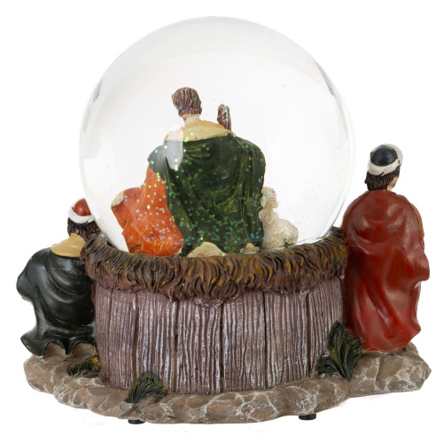 Фигурка декоративная "Рождество" в стекл шаре (ключ, музыка), D 10 см, L16 W12,5 H16,5 см фото 3 Фигурка декоративная "Рождество" в стекл шаре (ключ, музыка), D 10 см, L16 W12,5 H16,5 см фото 3