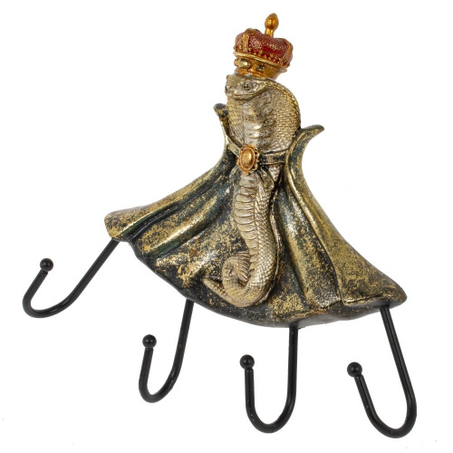 Вешалка на 4 крючка "Змея", L26 W5 H23 см фото 2