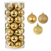 Набор из 35шт Украшение новогоднее "Шар", D 6 см, L16 W16 H36 см Набор из 35шт Украшение новогоднее "Шар", D 6 см, L16 W16 H36 см
