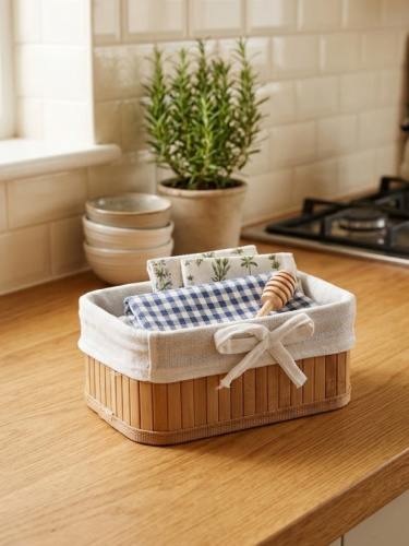 Корзина, L18 W12 H8 см фото 2