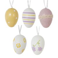 Набор из 12-ти изделий декоративных подвесных "Яйцо" (4*6), L18,5 W18,5 H4,5 см