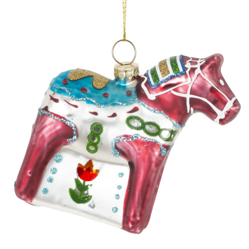 Украшение новогоднее "Лошадка", L8 W3 H8 см Украшение новогоднее "Лошадка", L8 W3 H8 см