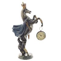 Фигурка декоративная "Лошадь" с часами D5см, (LR44x1), L22 W11 H39,5 см