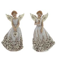 Фигурка декоративная "Ангел", 2вида(цена за 1 штуку),L5 W3,5 H9 см.