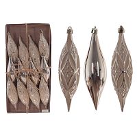 Набор из 12шт: Украшение новогоднее "Капля", L33 W4 H16 см