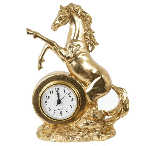 Фигурка декоративная "Лошадь" с часами (AAAx1 н/п), L16 W7,5 H23 см Фигурка декоративная "Лошадь" с часами (AAAx1 н/п), L16 W7,5 H23 см