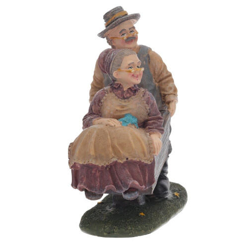 Фигурка декоративная "Бабушка с дедушкой", L15 W7 H15 см, 2в. фото 2 Фигурка декоративная "Бабушка с дедушкой", L15 W7 H15 см, 2в. фото 2