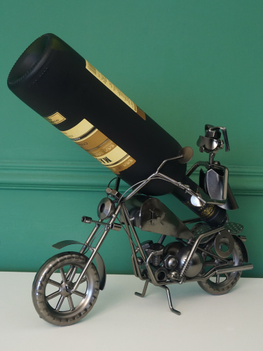 Подставка для бутылки "Мотоциклист", L31 W15 H22 см фото 2