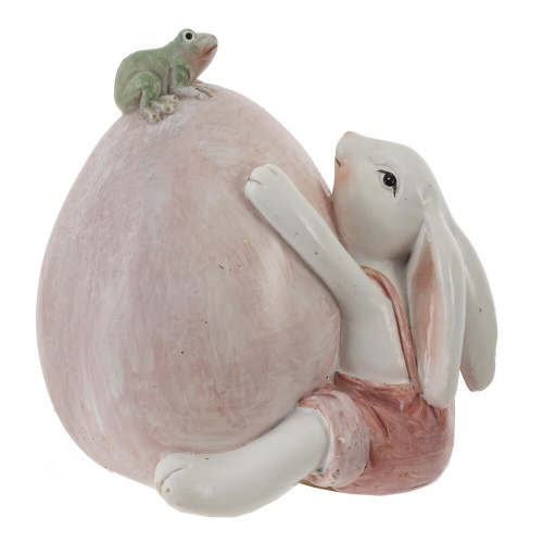Фигурка декоративная "Заяц с яйцом", L10 W9 H10 см фото 3