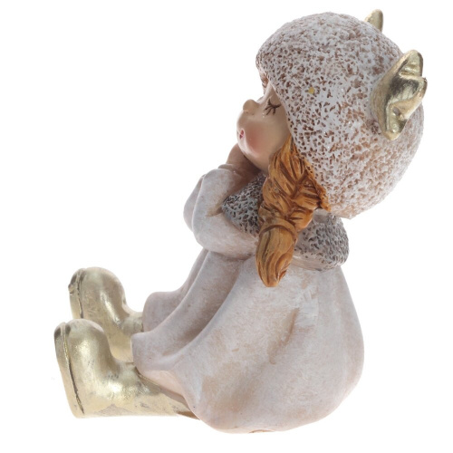 Фигурка декоративная "Мальчик/Девочка", L5,5 W6 H6,5 см, 2в.(цена за  штуку) фото 5