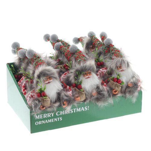 Дед Мороз подвесной, L10 W12 H15 см фото 2 Дед Мороз подвесной, L10 W12 H15 см фото 2