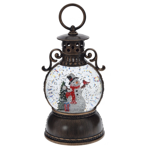 Изделие декоративное "Фонарь" (подсвет, муз, вьюга, 3хААА н/п +USB), D 10 см, L11 W11 H24 см фото 2 Изделие декоративное "Фонарь" (подсвет, муз, вьюга, 3хААА н/п +USB), D 10 см, L11 W11 H24 см фото 2