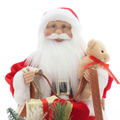 Дед Мороз на санях, L51 W22 H48 см фото 8