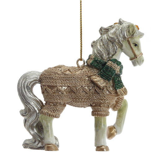Фигурка декоративная подвесная "Лошадка", L7 W2,5 H8 см Фигурка декоративная подвесная "Лошадка", L7 W2,5 H8 см