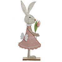 Фигурка декоративная "Заяц", L13,5 W4 H36,5 см