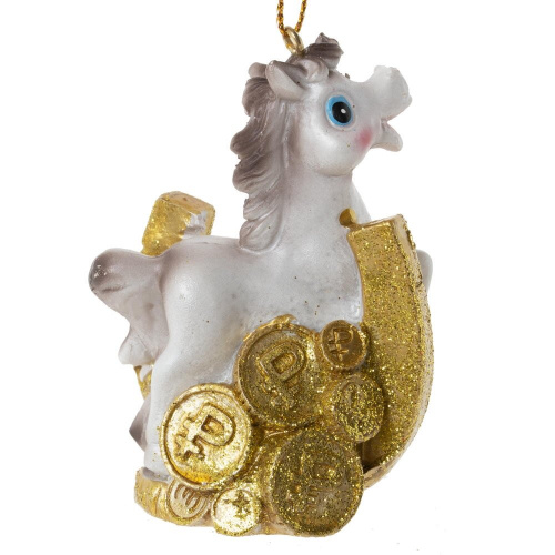 Фигурка декоративная подвесная "Лошадка", L5 W3 H7,5 см, 6в. фото 3 Фигурка декоративная подвесная "Лошадка", L5 W3 H7,5 см, 6в. фото 3