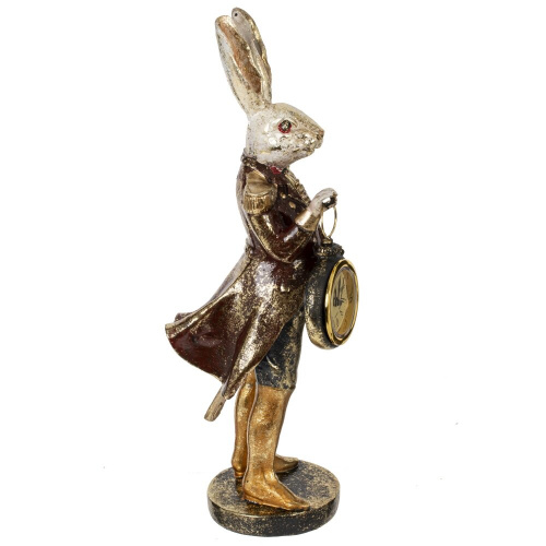 Фигурка декоративная "Кролик" с часами (LR44x1), L13,5 W11 H30,5 см фото 2 Фигурка декоративная "Кролик" с часами (LR44x1), L13,5 W11 H30,5 см фото 2