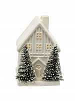 Фигурка декоративная с подсветкой "Домик", L6 W7,5 H9 см, LR44 2 шт.