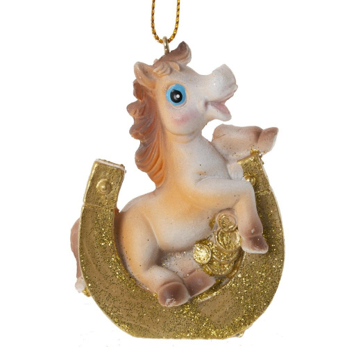 Фигурка декоративная подвесная "Лошадка", L5 W3 H7,5 см, 6в. фото 7 Фигурка декоративная подвесная "Лошадка", L5 W3 H7,5 см, 6в. фото 7