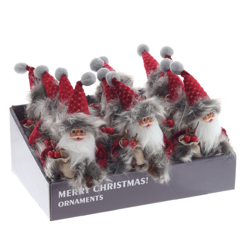 Дед Мороз подвесной, L9 W12 H14 см фото 2 Дед Мороз подвесной, L9 W12 H14 см фото 2