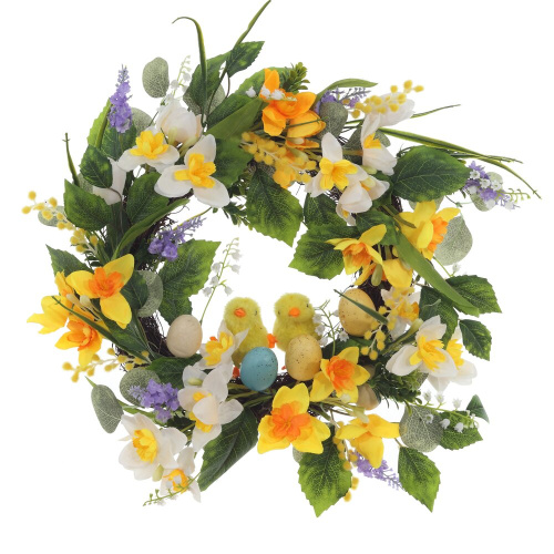 Изделие декоративное "Венок пасхальный", L50 W12 H50 см