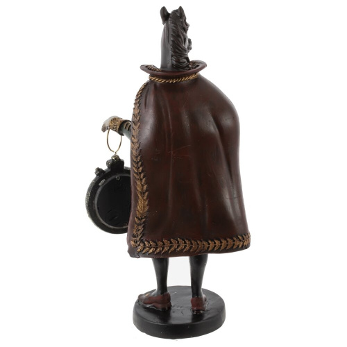 Фигурка декоративная "Лошадь" с часами D4см, (LR44x1), L12 W7,5 H24,5 см фото 12
