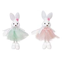 Фигурка декоративная "Зайка" (блок 6шт), L8 W4,5 H15 см, 2в.