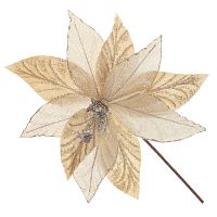 Цветок искусственный "Пуансеттия", L28 W28 H46 см