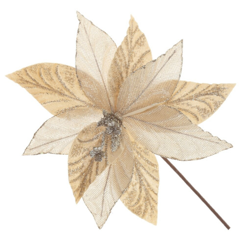 Цветок искусственный "Пуансеттия", L28 W28 H46 см Цветок искусственный "Пуансеттия", L28 W28 H46 см